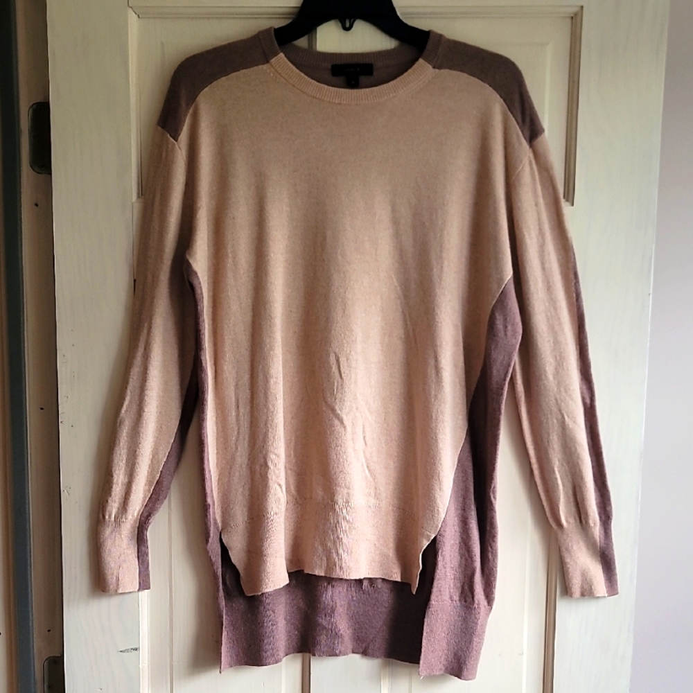 J. Crew Womens Crewneck Sweater - Beige and Brown